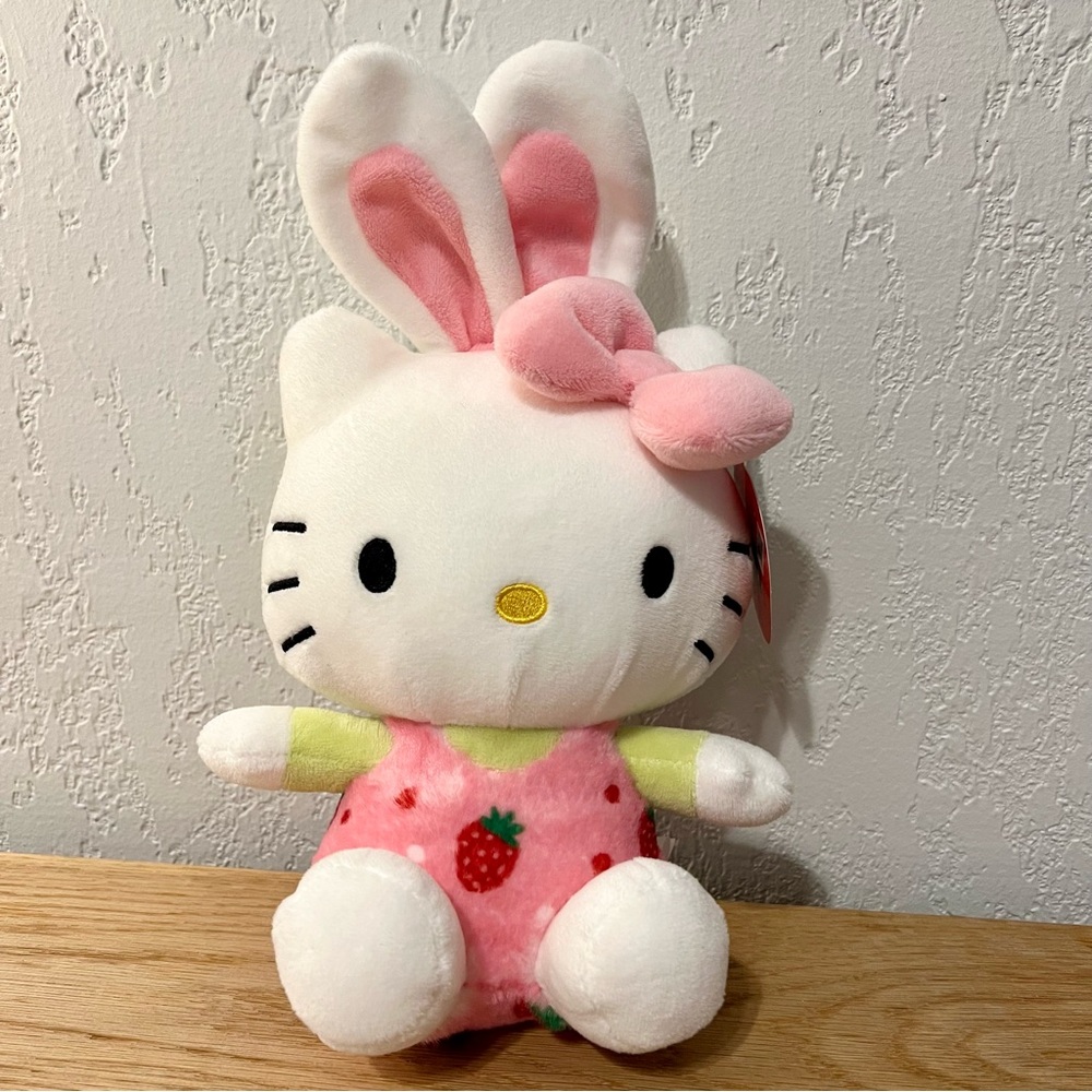 Hello Kitty Easter Bunny Plush 2023 Strawberry